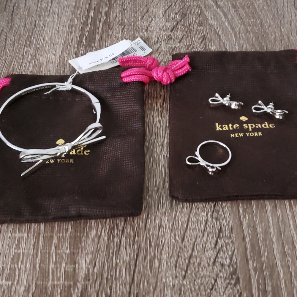 *NEW* Kate Spade Skinny Bow Jewelry Set